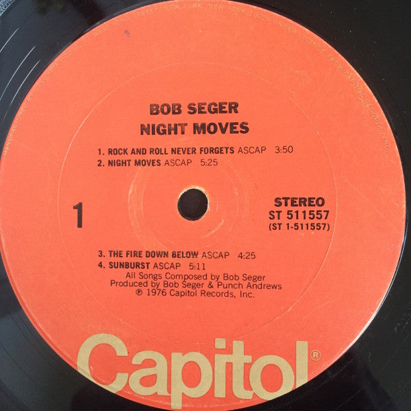 Bob Seger And The Silver Bullet Band : Night Moves (LP, Album, Club, San)