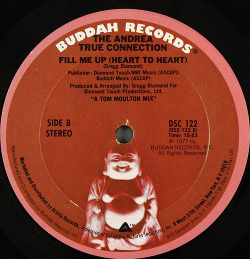 Andrea True Connection : What's Your Name, What's Your Number / Fill Me Up (Heart To Heart) (12", Single, Pit)