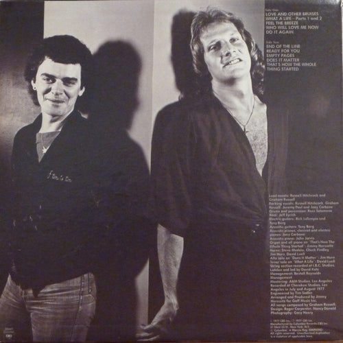 Air Supply : Love And Other Bruises (LP, Album, Pit)