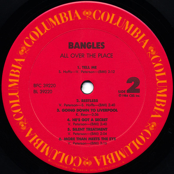 Bangles : All Over The Place (LP, Album)