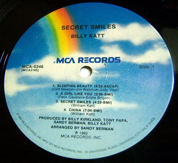 Billy Katt : Secret Smiles (LP, Album)