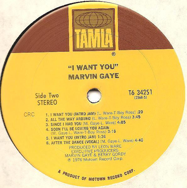 Marvin Gaye : I Want You (LP, Album, Club, CRC)