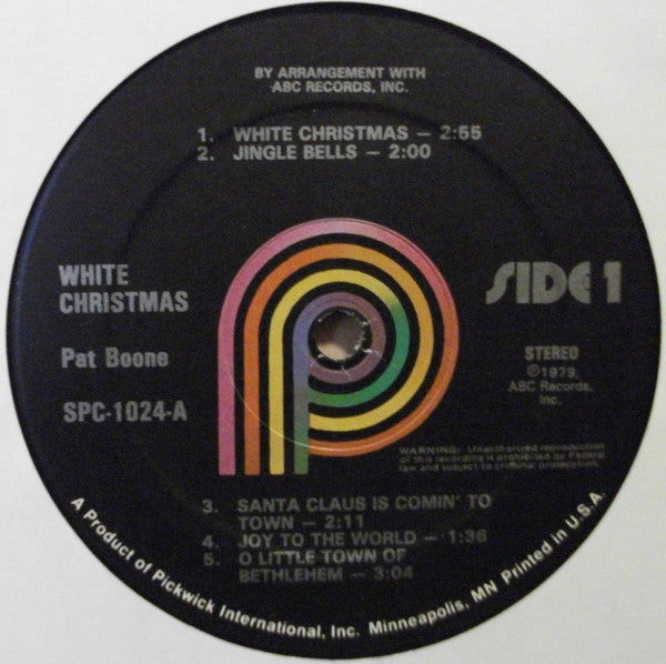 Pat Boone : White Christmas (LP, Album, RE)