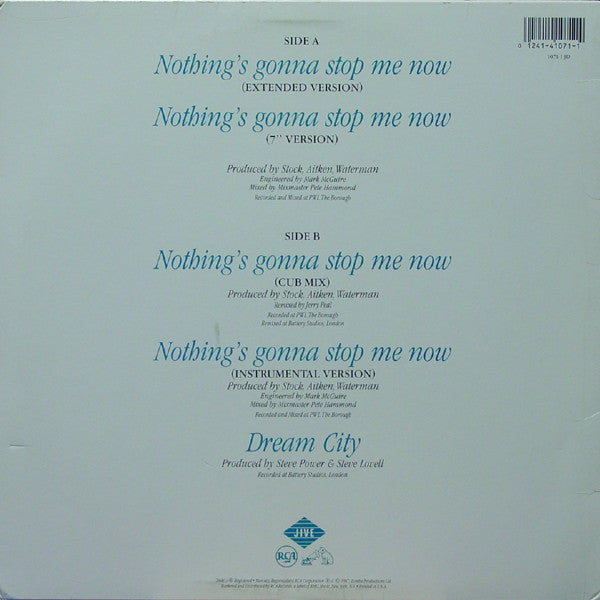 Samantha Fox : Nothing's Gonna Stop Me Now (12", Single)