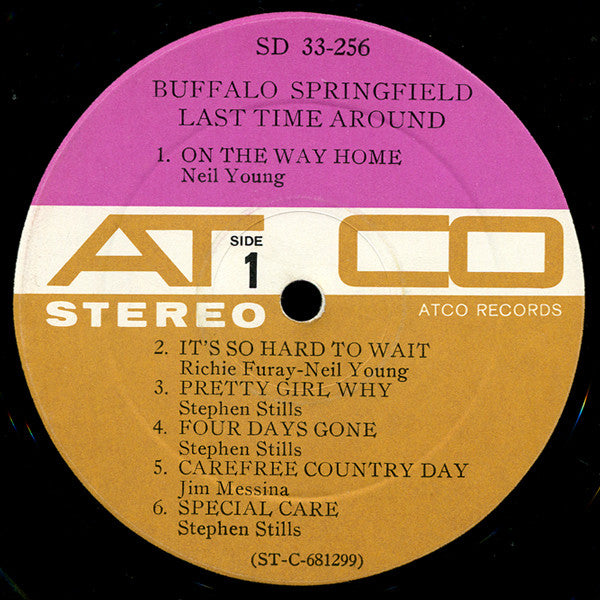 Buffalo Springfield : Last Time Around (LP, Album)