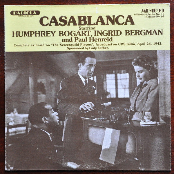 Humphrey Bogart, Ingrid Bergman : Casablanca / Casbah (LP)