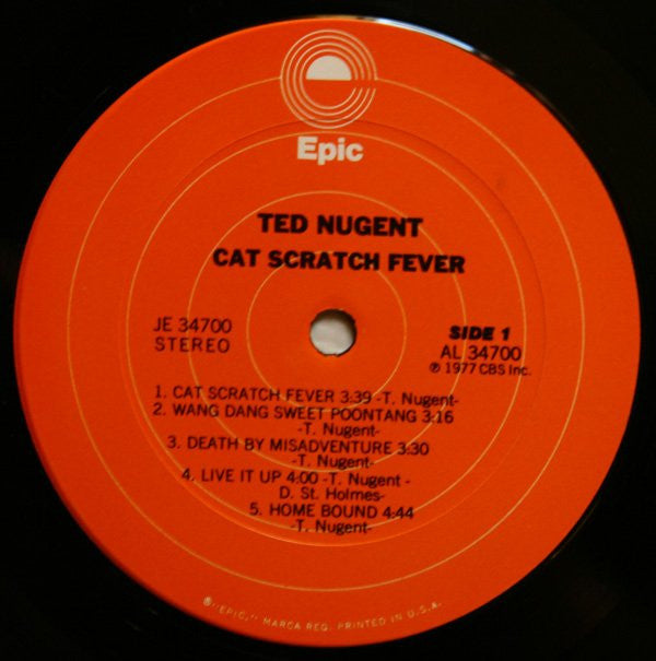 Ted Nugent : Cat Scratch Fever (LP, Album, Gat)