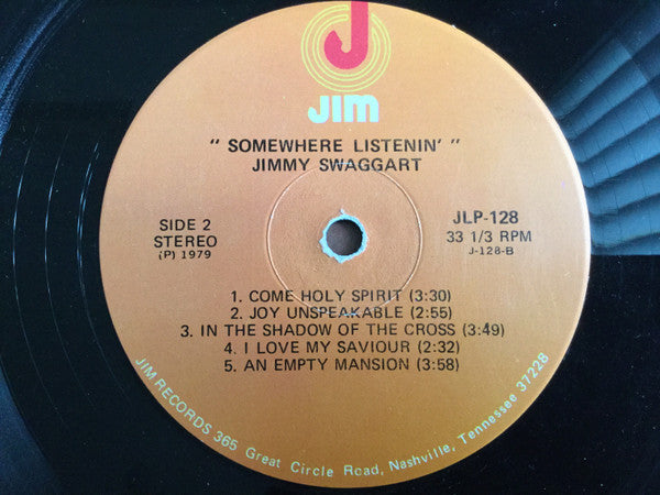 Jimmy Swaggart : Somewhere Listenin' (LP, Album)