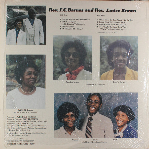 Fair Cloth Barnes And Rev. Janice Brown : Rough Side Of The Mountain (LP)