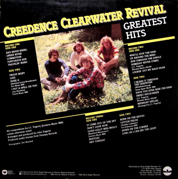 Creedence Clearwater Revival : Greatest Hits (3xLP, Comp, Ele)