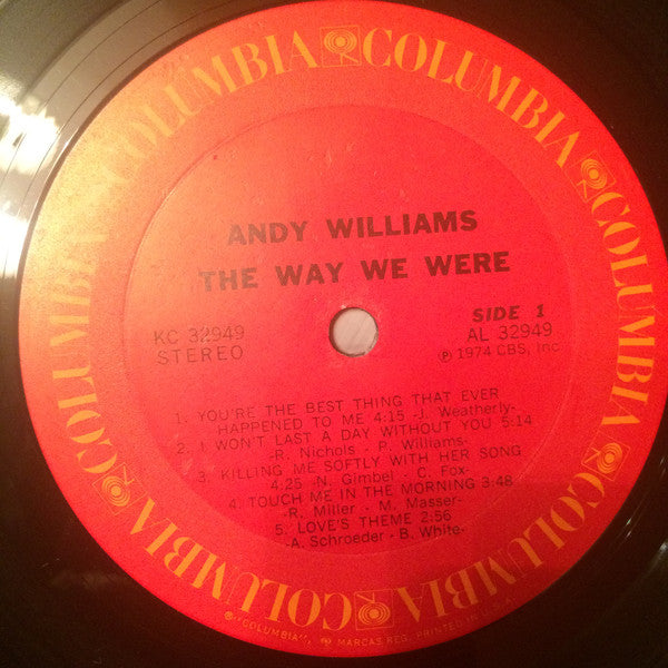 Andy Williams : The Way We Were (LP, Album, Ter)