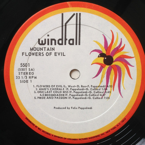 Mountain : Flowers Of Evil (LP, Album)