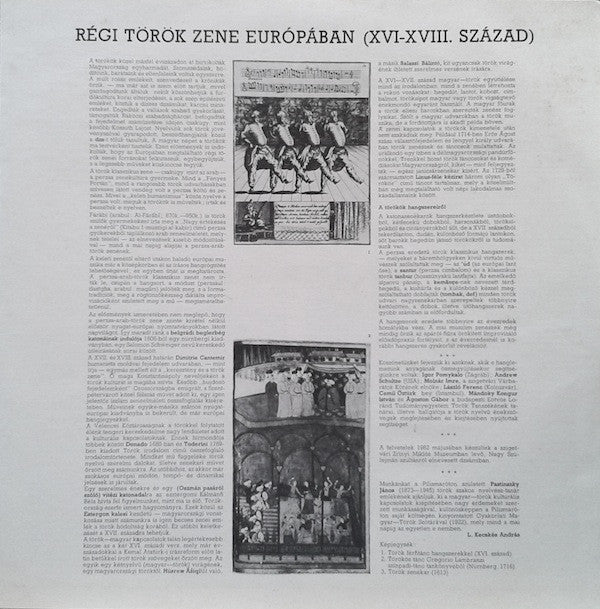 Kecskés Ensemble, Esmail Vasseghi, René Clemencic, András Kecskés : Ancient Turkish Music In Europe (LP)