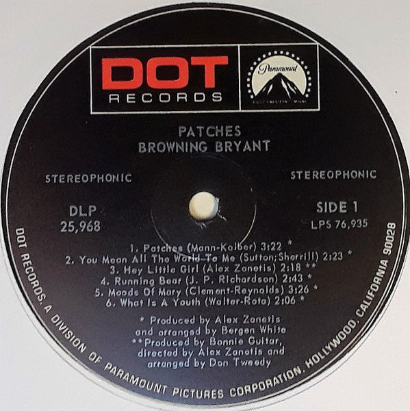 Browning Bryant : Patches (LP)