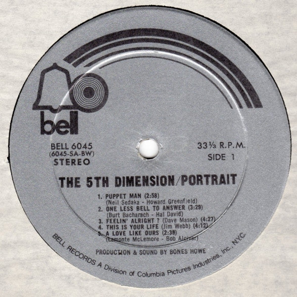 The Fifth Dimension : Portrait (LP, Album, BW-)