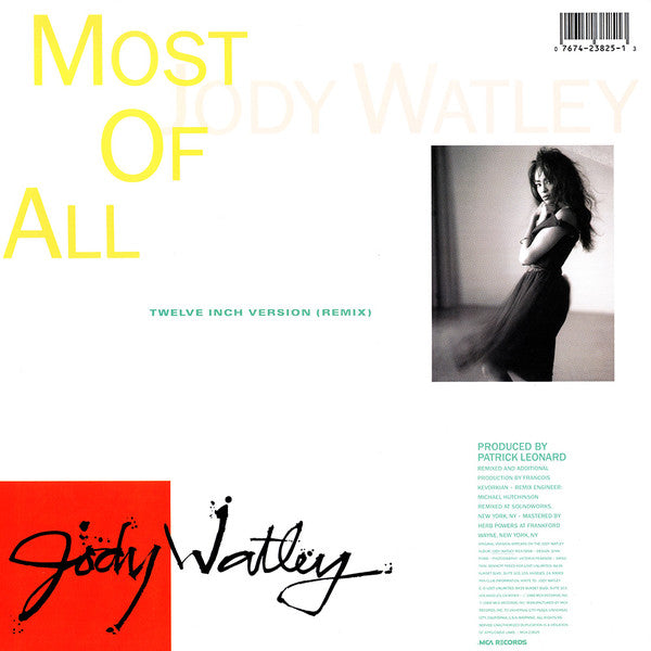 Jody Watley : Most Of All (Remix) (12")