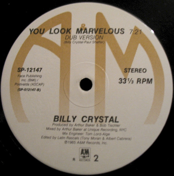 Billy Crystal : You Look Marvelous (12")