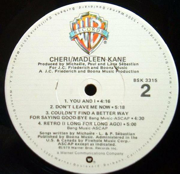 Madleen Kane : Cheri (LP, Album)
