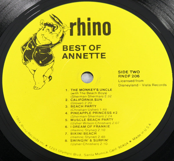 Annette (7) : The Best Of Annette (LP, Comp)