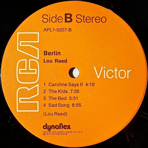 Lou Reed : Berlin (LP, Album, Ind)