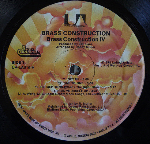 Brass Construction : Brass Construction IV (LP, Album, Gim)