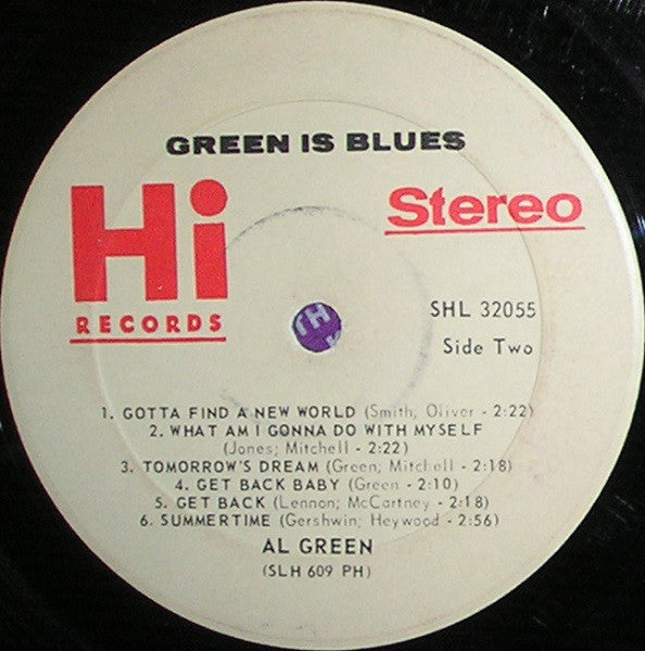 Al Green : Green Is Blues (LP, Album, RE)