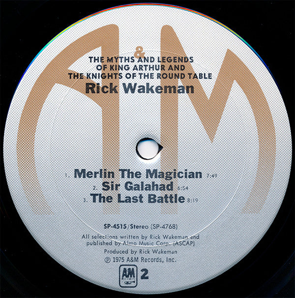Rick Wakeman : The Myths And Legends Of King Arthur And The Knights Of The Round Table (LP, Album, Pit)