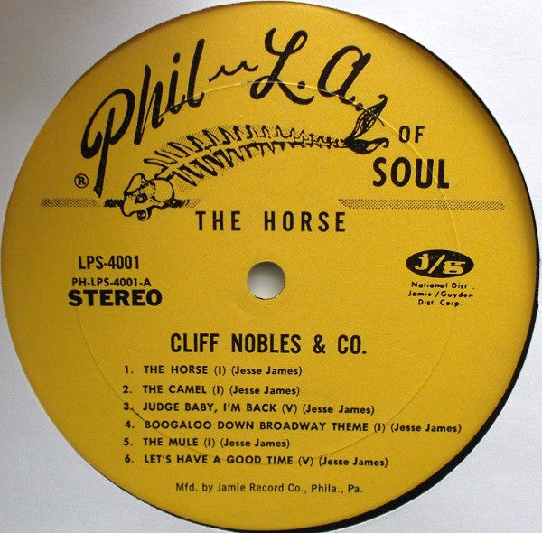 Cliff Nobles & Co : The Horse (LP, Album)