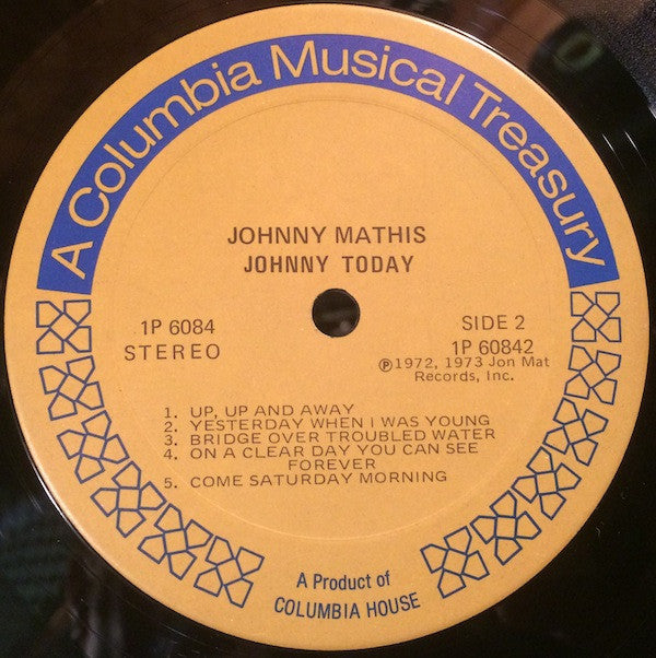 Johnny Mathis : Johnny Today (LP, Comp)