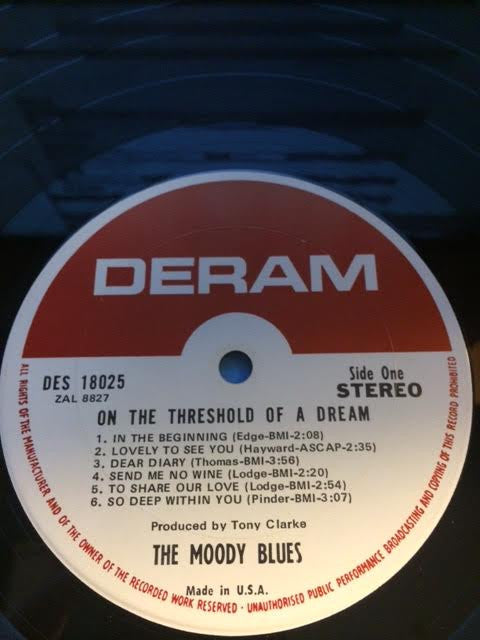 The Moody Blues : On The Threshold Of A Dream (LP, Album, Gat)