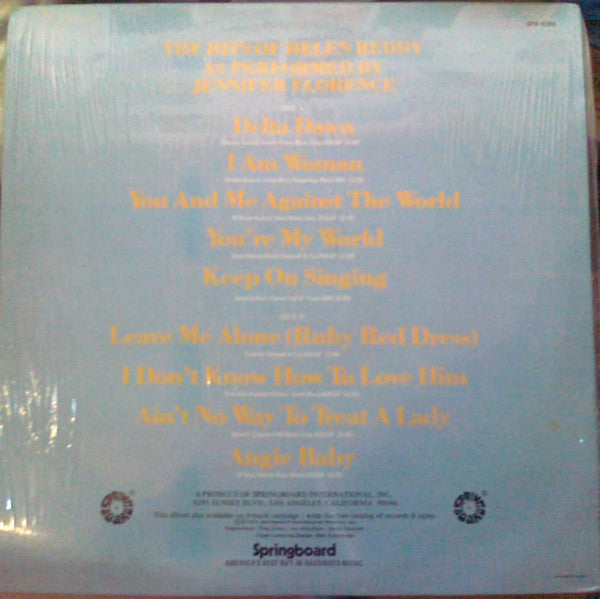 Jennifer Florence : The Hits Of Helen Reddy (LP)