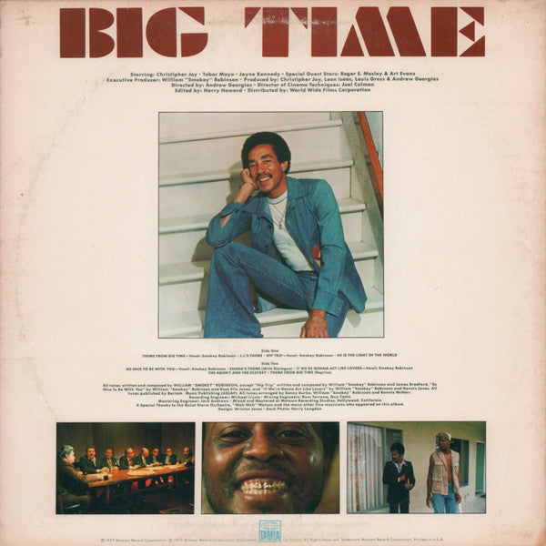 Smokey Robinson : Big Time - Original Music Score From The Motion Picture (LP, Mon)