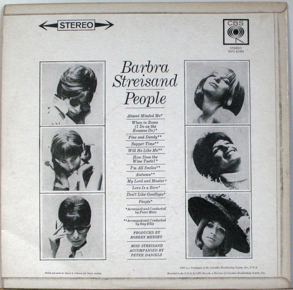 Barbra Streisand : People (LP, Album)