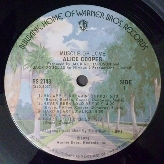 Alice Cooper : Muscle Of Love (LP, Album, Ter)