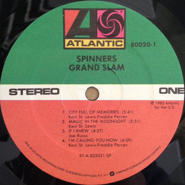 Spinners : Grand Slam (LP, Album, Spe)