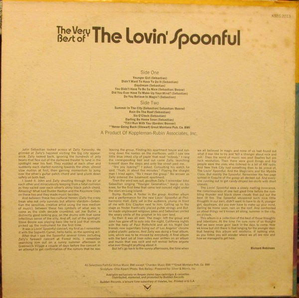 The Lovin' Spoonful : The Very Best Of The Lovin' Spoonful (LP, Comp)