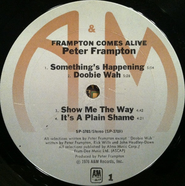 Peter Frampton : Frampton Comes Alive! (2xLP, Album, Ter)