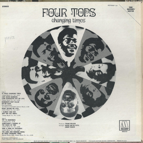 Four Tops : Changing Times (LP, Album, Ind)