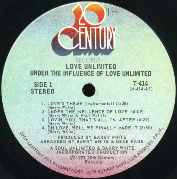 Love Unlimited : Under The Influence Of Love Unlimited (LP, Album, Ter)