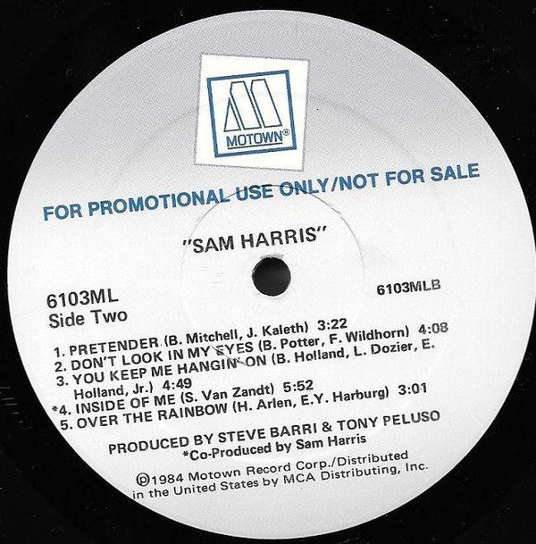 Sam Harris (2) : Sam Harris (LP, Album, Promo)