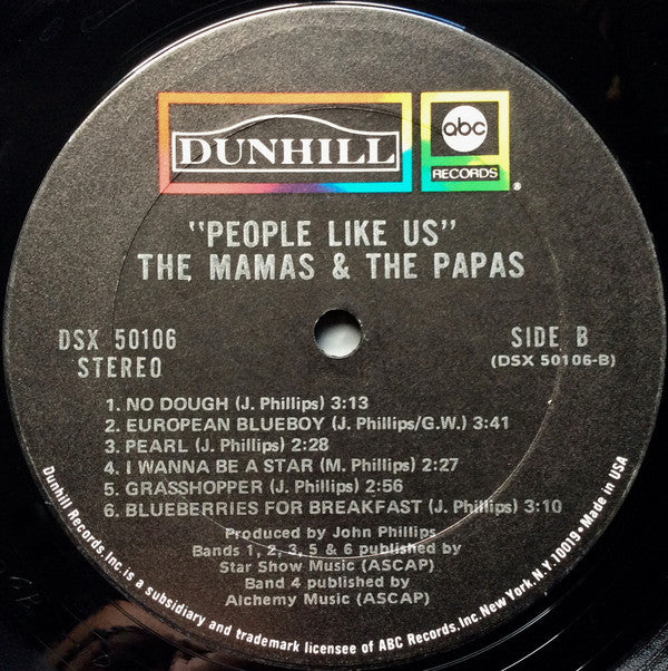 The Mamas & The Papas : People Like Us (LP, Album, Ter)