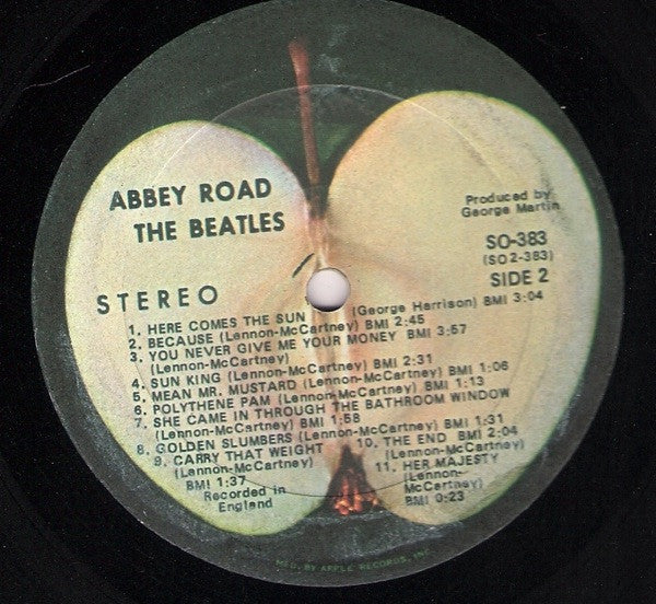 The Beatles : Abbey Road (LP, Album, RP)