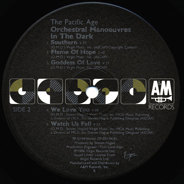 Orchestral Manoeuvres In The Dark : The Pacific Age (LP, Album, Ind)