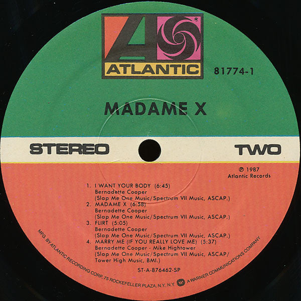 Madame X : Madame X (LP, Album, SRC)
