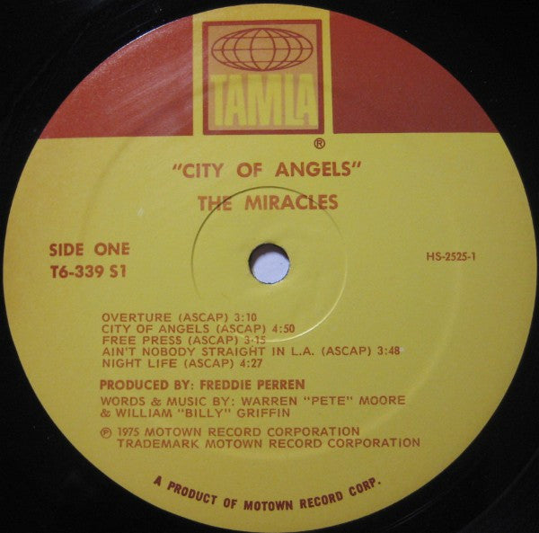 The Miracles : City Of Angels (LP, Album, Gat)
