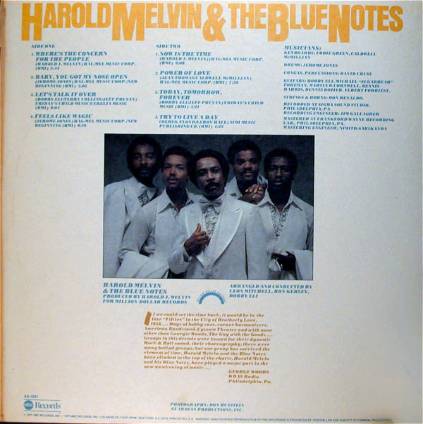 Harold Melvin And The Blue Notes : Now Is The Time (LP, Album)