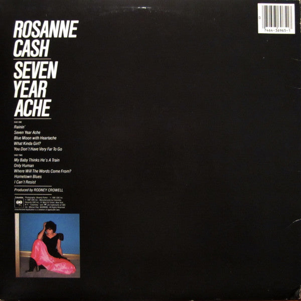 Rosanne Cash : Seven Year Ache (LP, Album, Pit)