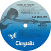Pat Benatar : Crimes Of Passion (LP, Album, PRC)