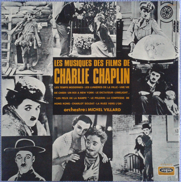 Charlie Chaplin - Michel Villard : Les Musiques Des Films De Charlie Chaplin (LP, Album, Gat)