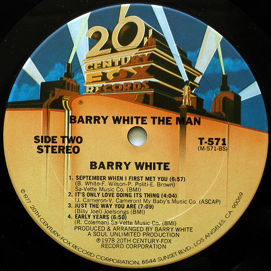 Barry White : Barry White The Man (LP, Album, Ter)